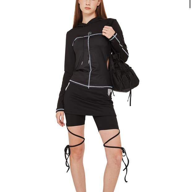 크랭크 사이드 오픈 메쉬 후드티crank c 정가 8.4