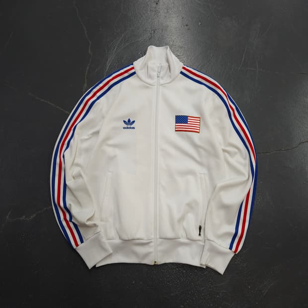 00s 아디다스 USA 빅로고 성조기 트랙탑 져지 (L)
