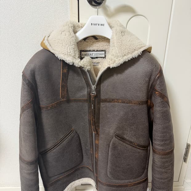 디아프바인 무스탕 자켓 XL