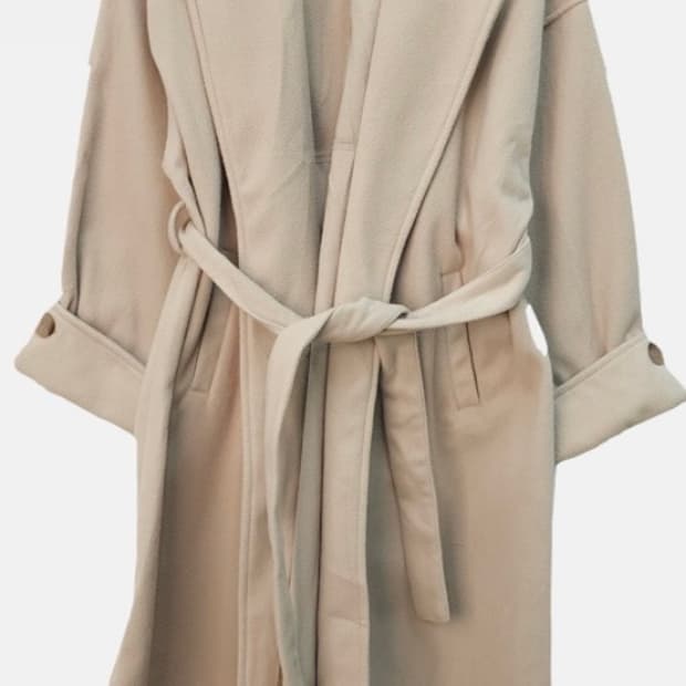 급처분|일본 브랜드 롱코트(베이지색/연베이지)