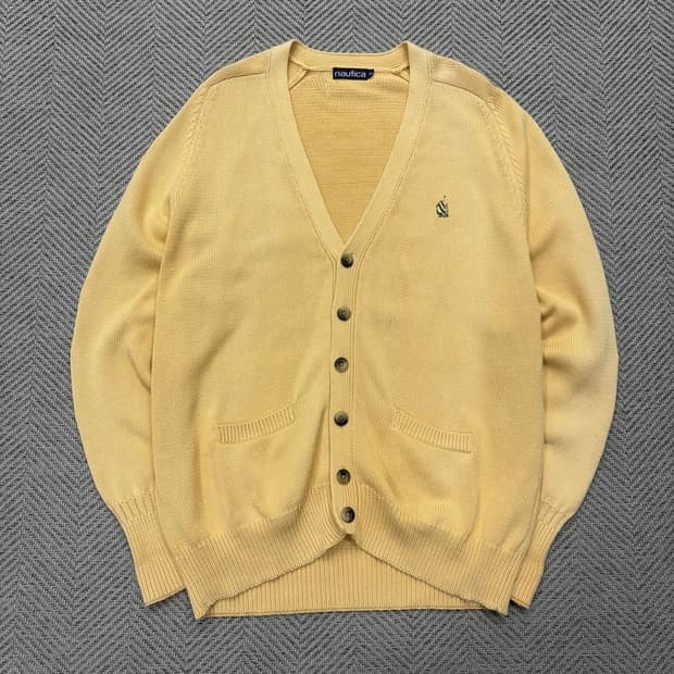 노티카 코튼 니트 가디건 v2046