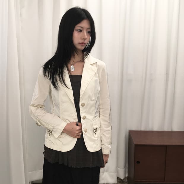 아이보리 블레이저