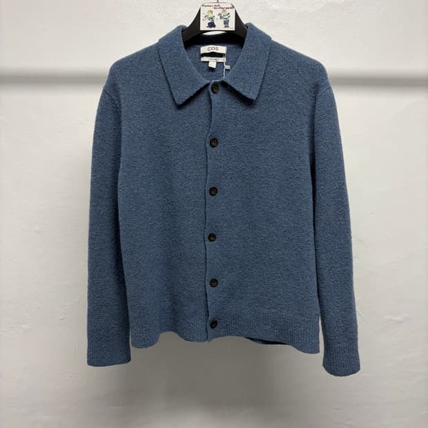 COS 울 부클레 니트 가디건