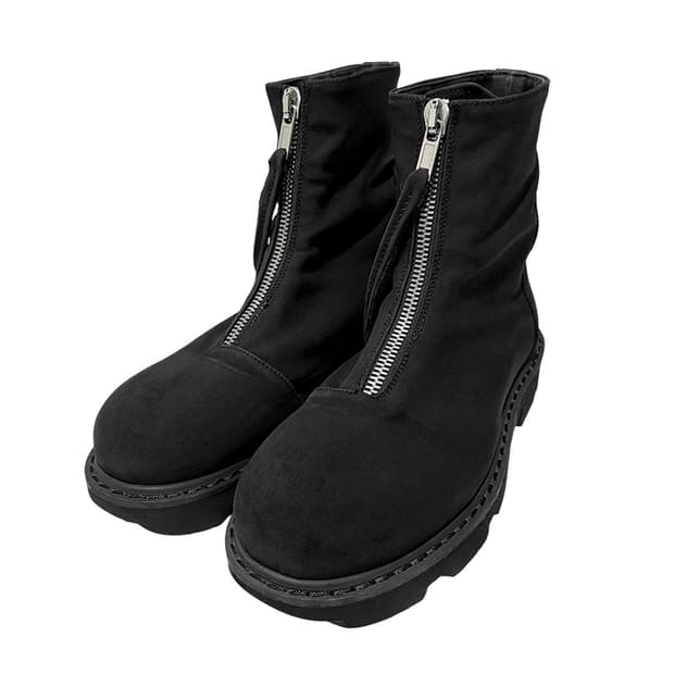 rick owens drkshdw ss20 front-zip boots
