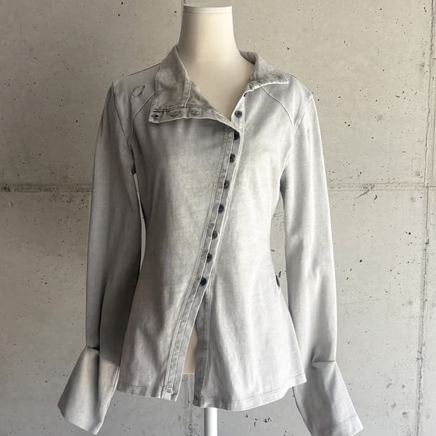 미스치프 워시드 져지 셔츠 라이트 베이지