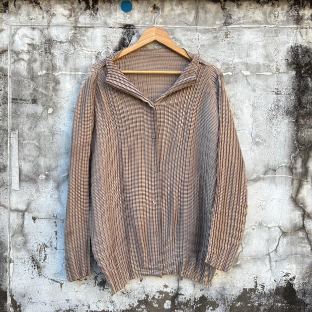 Issey Miyake 이세이미야케 플리츠 셔츠 블라우스