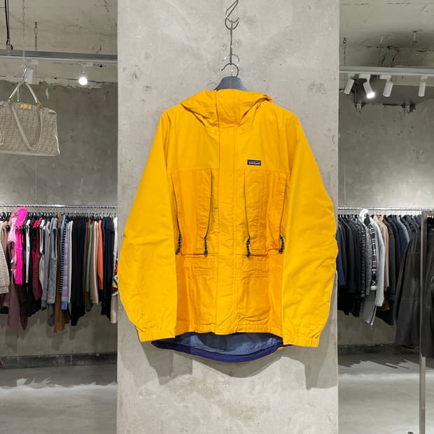 파타고니아 옐로우 나일론 마운틴 자켓