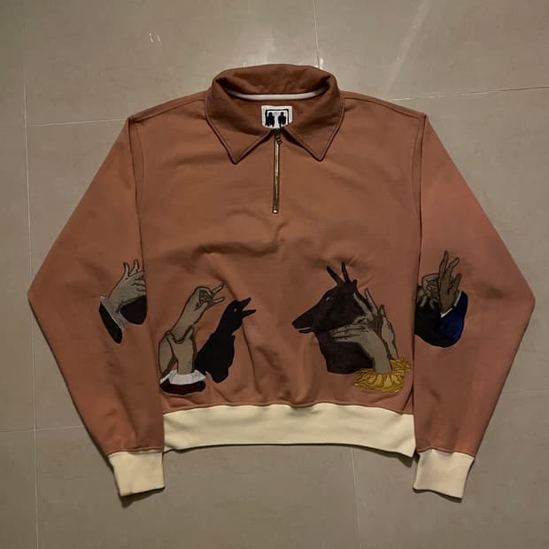 사무엘젤리그 쿼터 집업 스웻셔츠