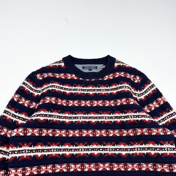 타미힐피거 플래그 노르딕 헤비 울 니트 (L)