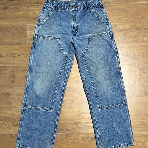 00s 빈티지 칼하트 데님 더블니 B73