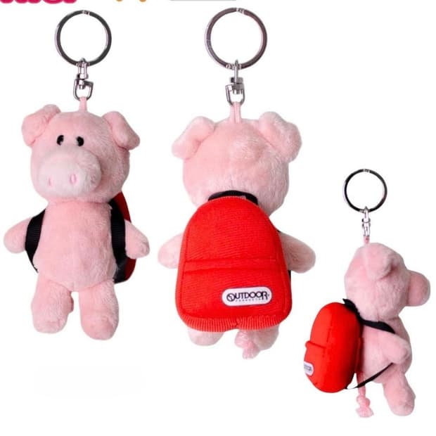 nici 니키 동물 인형 키링 피그 돼지