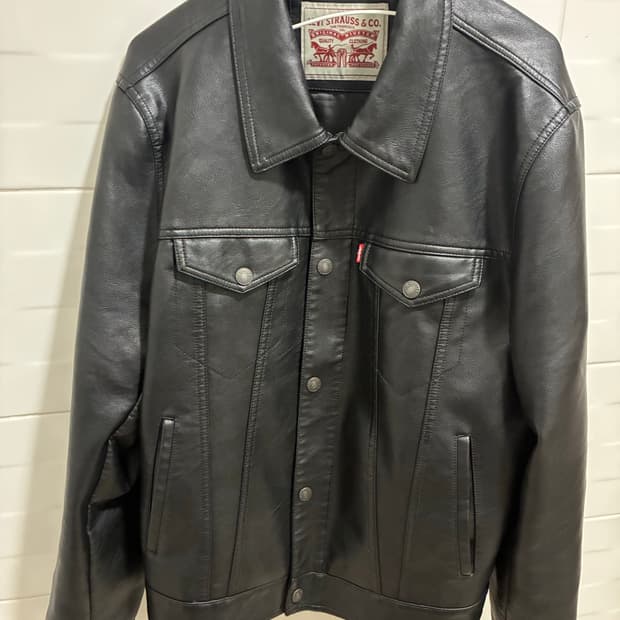 리바이스 레더 트러커 자켓