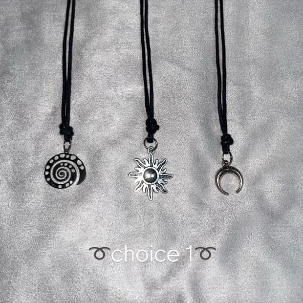 Vintage Leather Necklace pendant