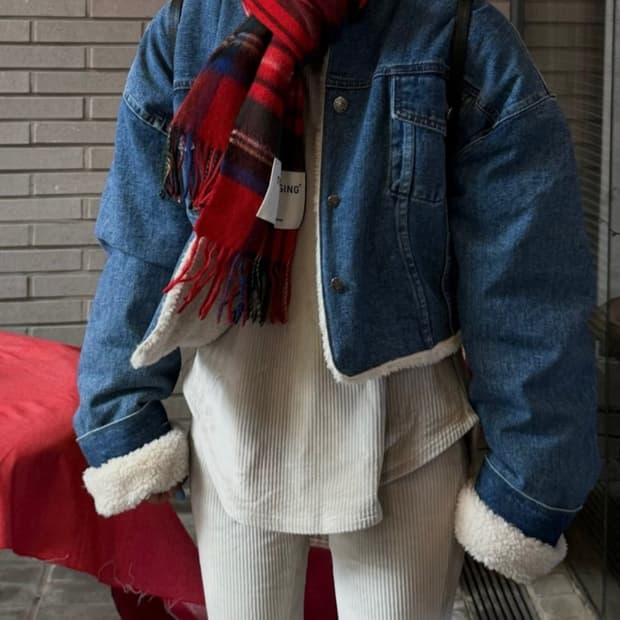 탑드레싱 베어 데님자켓