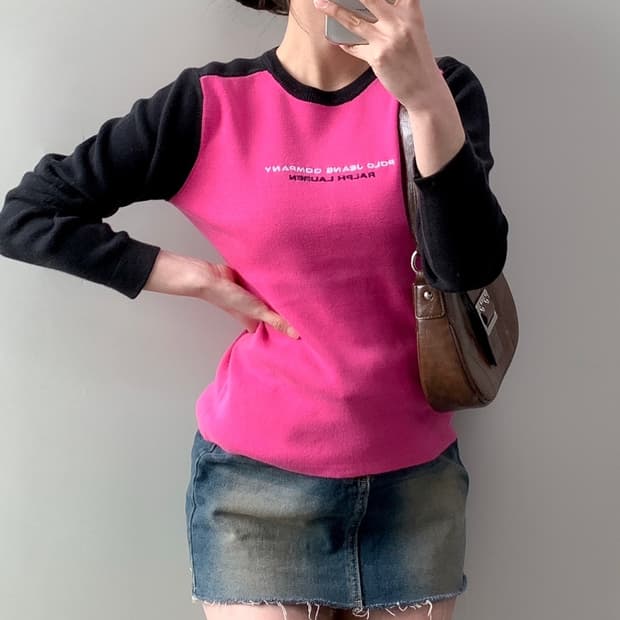 폴로 진스 니트