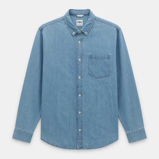 [XL]  ZARA 자라 데님 셔츠