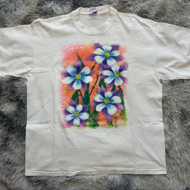 80's 미국빈티지 싱글스티치 반팔 티셔츠 XL