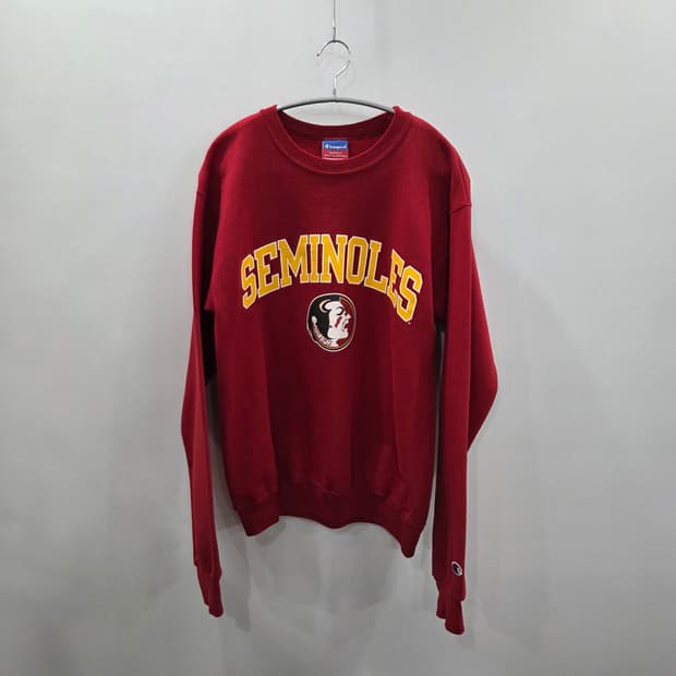 챔피온 세미놀스 프린팅 기모 맨투맨 S