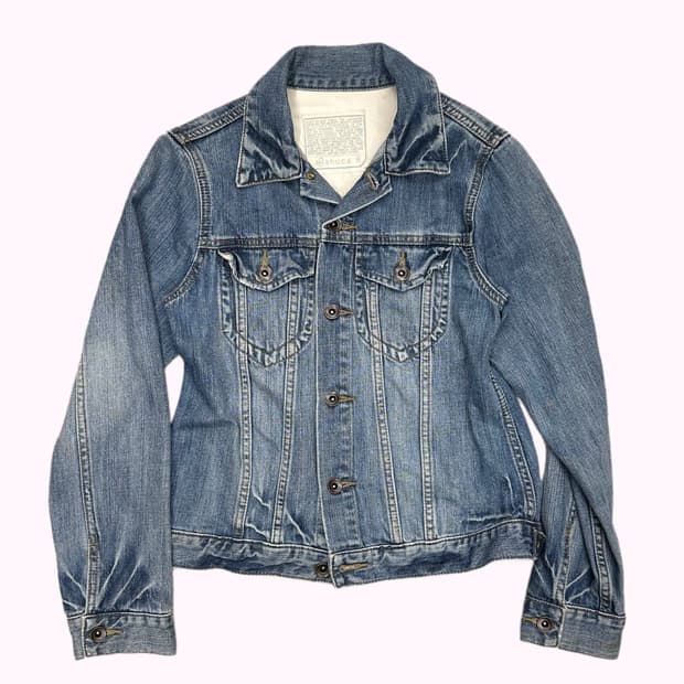 SHUCA fade washing denim jacket