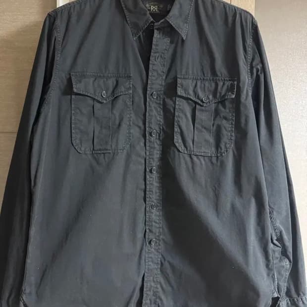 더블알엘 RRL 블랙 워크셔츠 XL