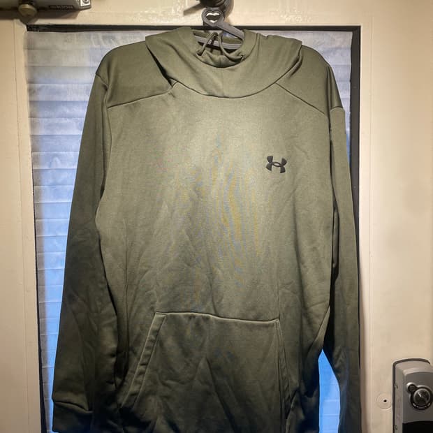 언더아머 후드티 카키색 xl 기모 