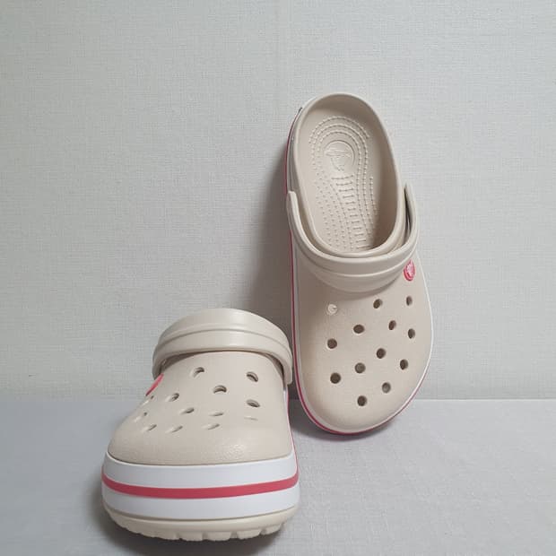 크록스 크록밴드 클로그 베이지 핑크 250mm