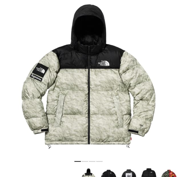 (M) 슈프림 노스페이스 페이퍼 눕시