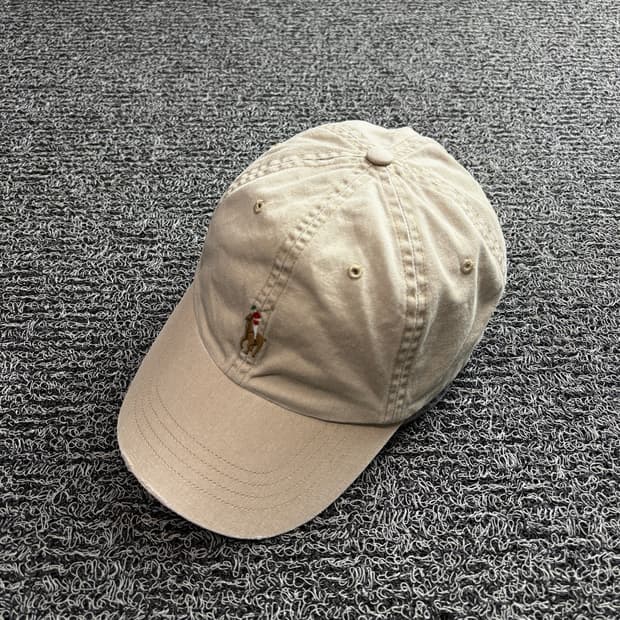 폴로 랄프로렌 포니로고 가죽 스트립 볼캡 3197