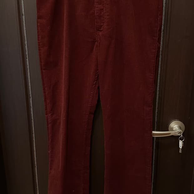 38X31 데드스탁 80s 리바이스 519 버건디 코듀로이 팬츠