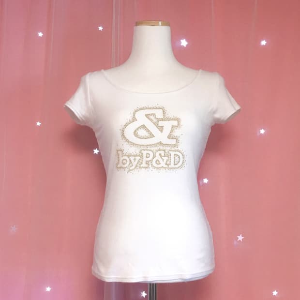 핑키앤다이안 화이트골드 딱붙탑 갸루 헤이세이