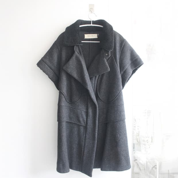 marni multi collar wool coat