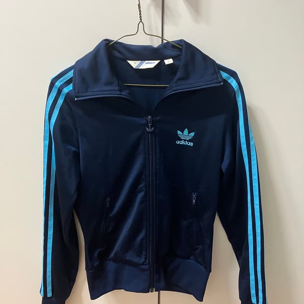 아디다스 져지 빈티지 트랙탑 빅로고