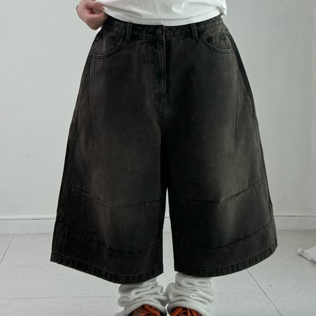 버커루 워싱 버뮤다 팬츠