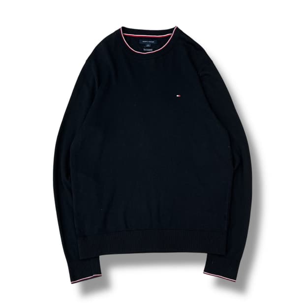 타미힐피거 자수 로고 니트 r1571