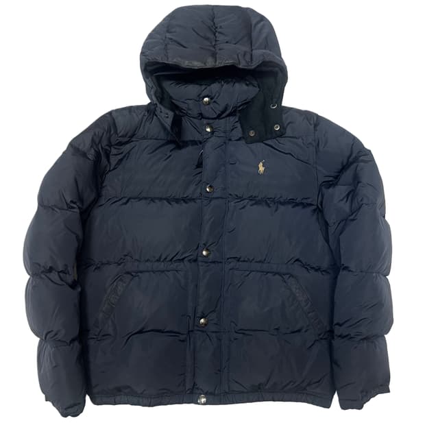 폴로 랄프로렌 네이비 나일론숏푸퍼패딩 M
