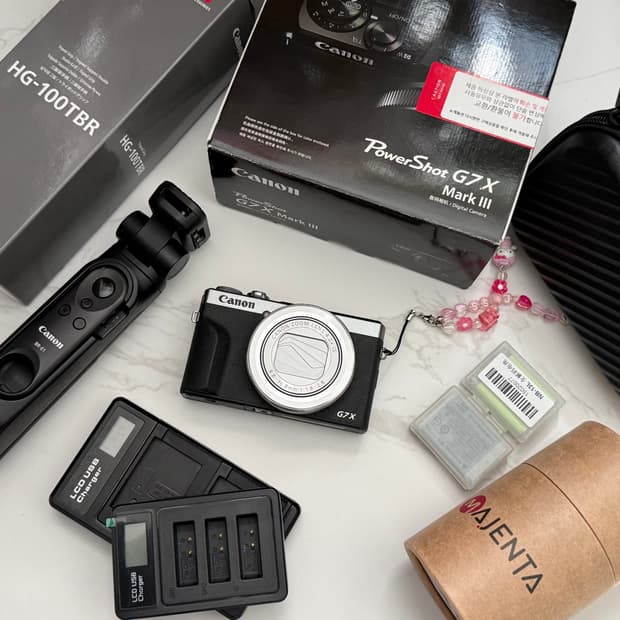 캐논 g7x mark3 (풀박스 배터리3개