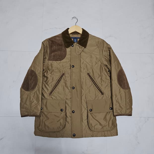 S 95 랄프로렌 퀼팅 헌팅 자켓 브라운