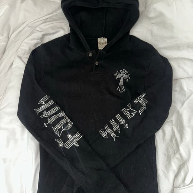 고딕펑크 갸루 큐빅 후드티