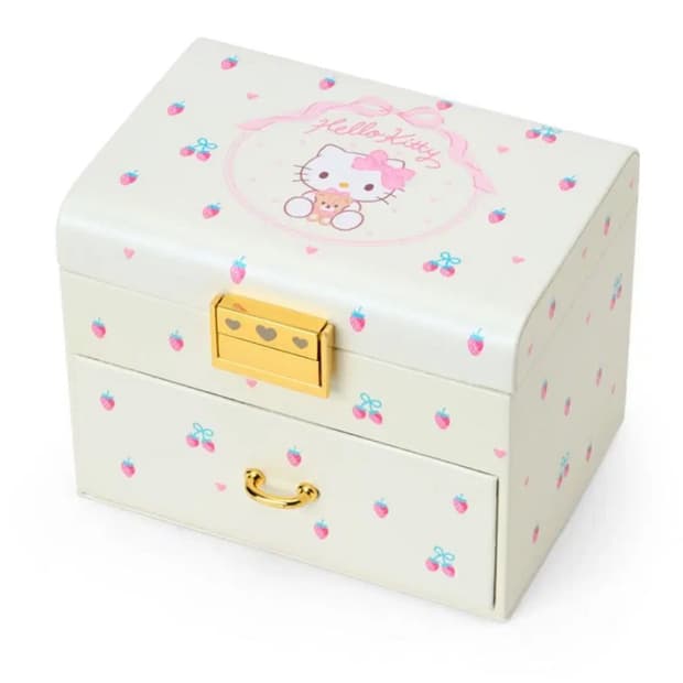 바배 산리오 헬로키티 딸기 쥬얼리 박스 악세서리 수납함 보석 상자 화장품