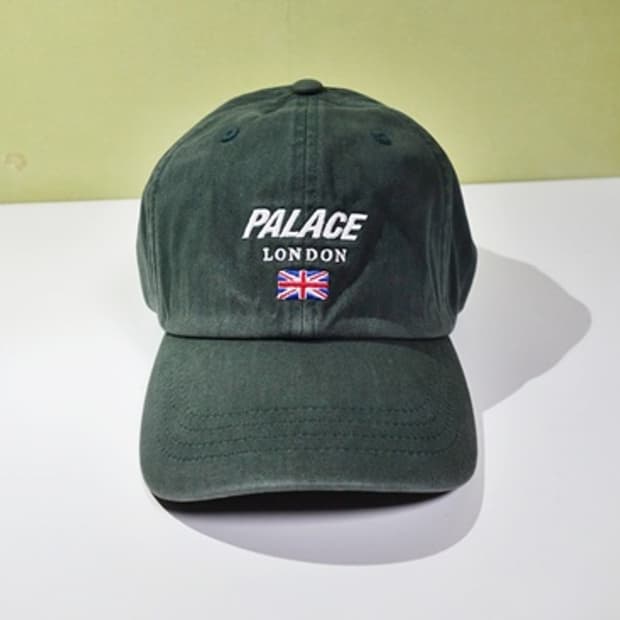 팔라스 Palace 런던 피그먼트 6패널 모자 포레스트 그린