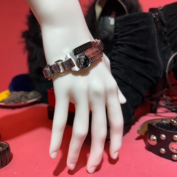 diesel bracelet 디젤 메탈 체인 팔찌