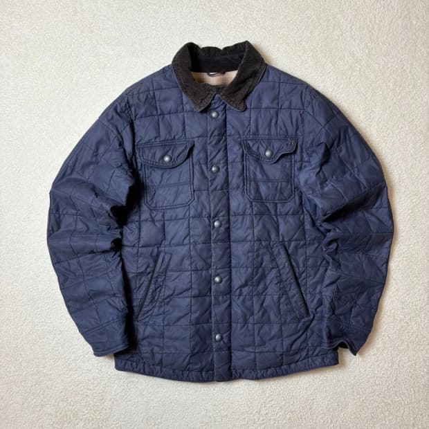 시리즈 x Waxed 퀼팅 피그먼트 코듀로이 카라 자켓 PN6332