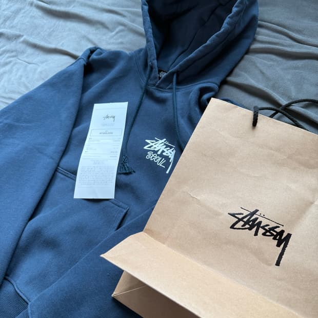 스투시 서울 후드티 M