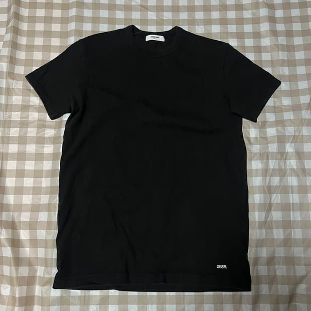 덤브스트럭 반팔 블랙 M DBSR 검정 반팔티 셔츠 헬스