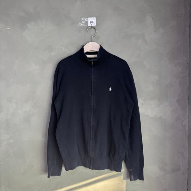 폴로 랄프로렌 니트 집업 네이비
