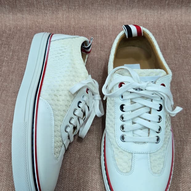 톰브라운 240mm-  에슬레틱 메시 스니커즈 화이트