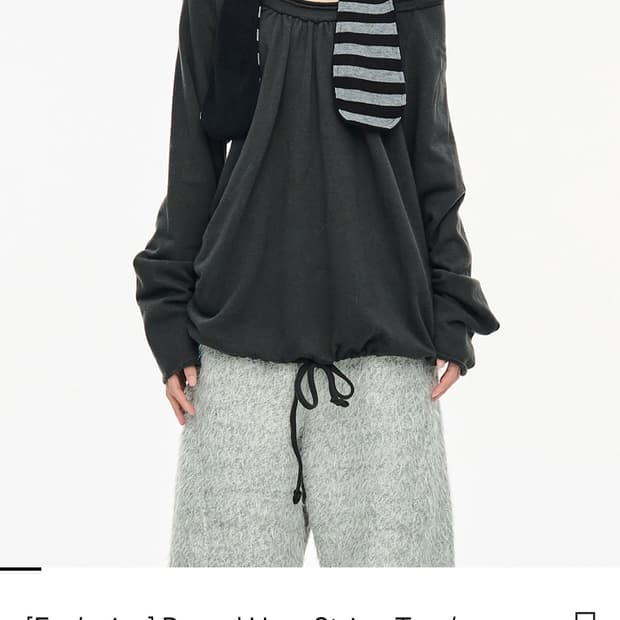 세릭 Round Hem String Top 