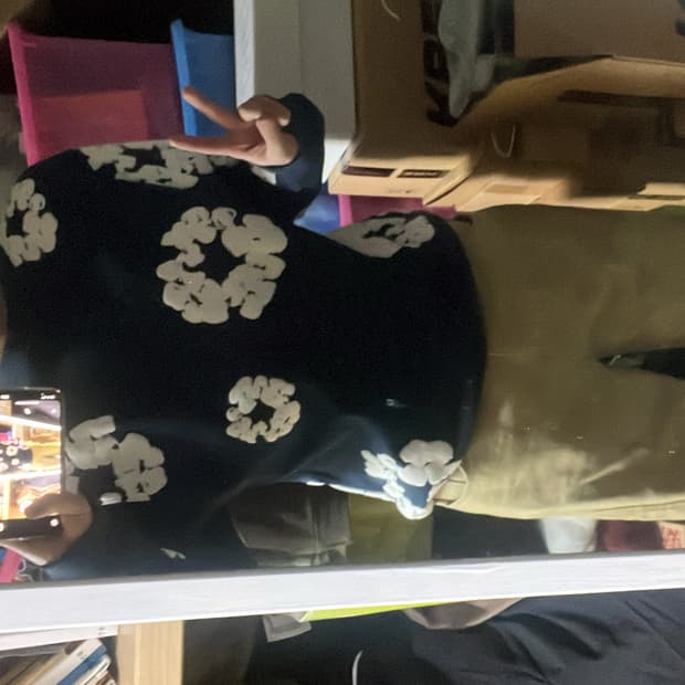 데님 티어스 롱슬리브 네이비