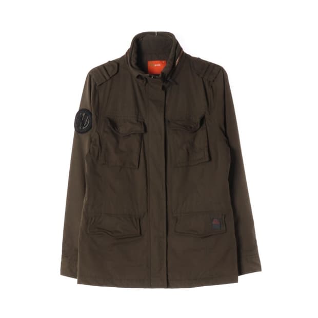 에비수 진 카키 브라운 패치 필드 자켓 M