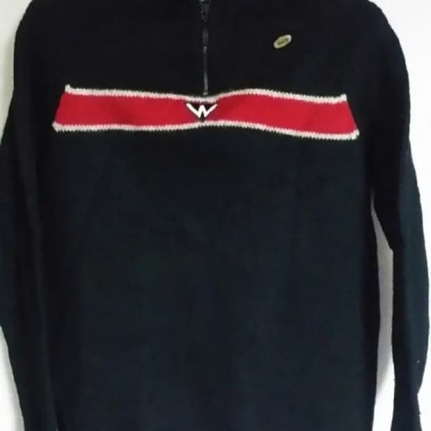 90's 유나이티드 워커스 반집업 니트 스웨터 100